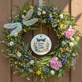 Ornamento De Cerâmica A Magia do Primavera floral