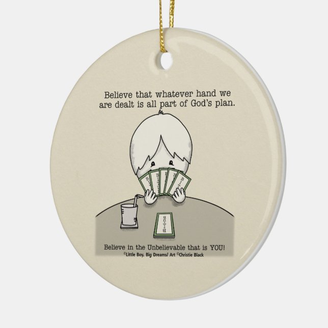 Ornamento De Cerâmica A Mão que estamos (Esquerda)