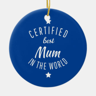 Ornamento De Cerâmica A melhor Mãe do mundo, a Mãe da mãe e