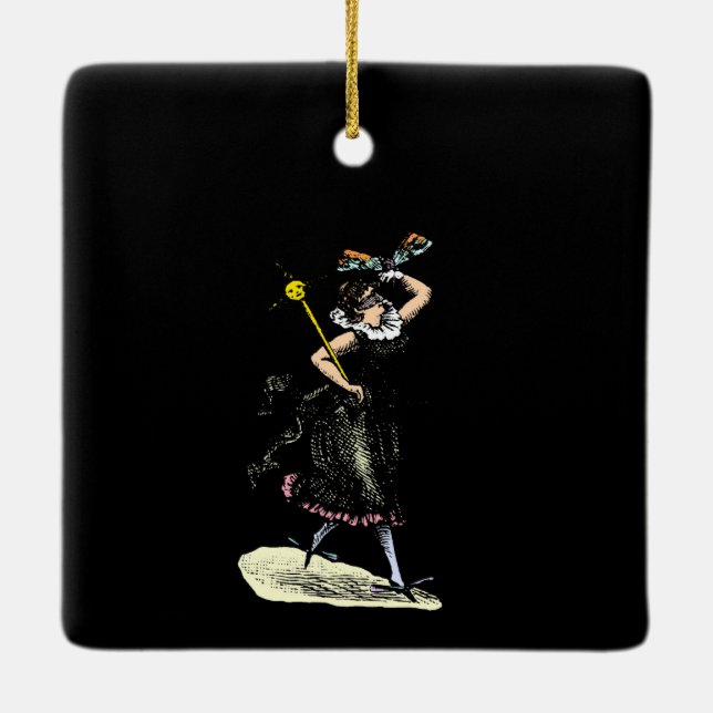 Ornamento De Cerâmica A mulher mágica maldita (Verso)