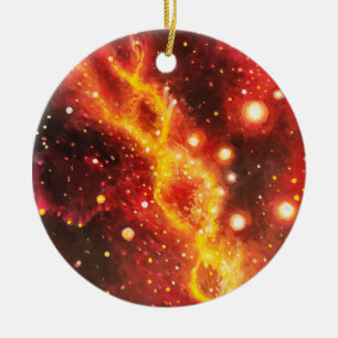 Ornamento De Cerâmica A nebulosa do DNA