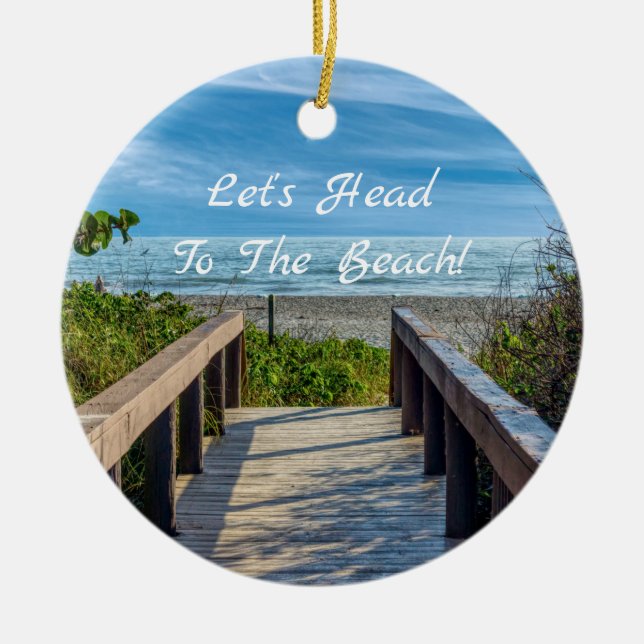 Ornamento De Cerâmica À Praia (Frente)