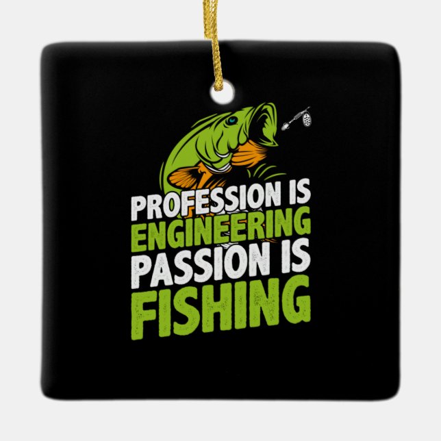 Ornamento De Cerâmica A Profissão De engenheiro É Engenharia (Frente)