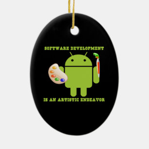 Ornamento De Cerâmica A programação de software é um esforço artíst