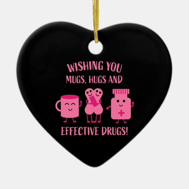 Ornamento De Cerâmica A recuperação de saúde vai ficar bem em breve (Frente)