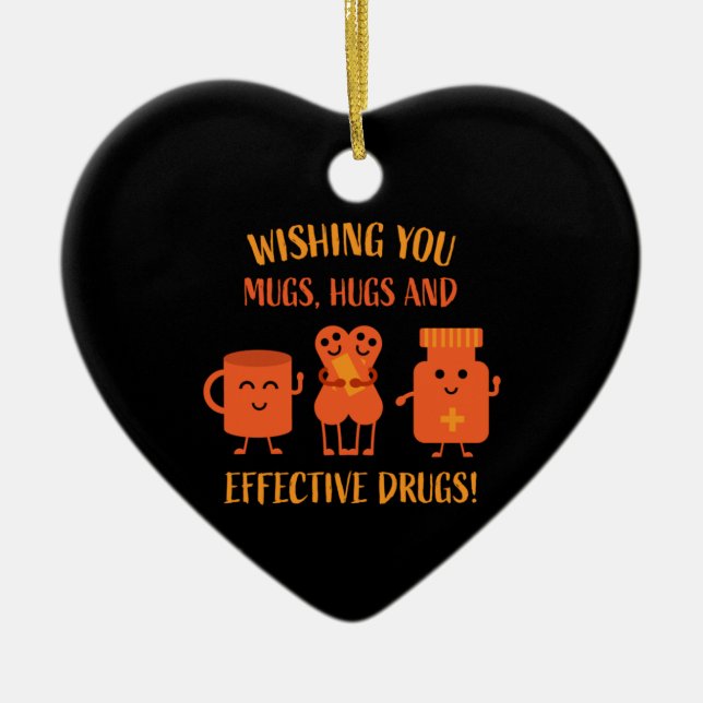 Ornamento De Cerâmica A recuperação de saúde vai ficar bem em breve (Frente)