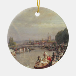 Ornamento De Cerâmica A regata