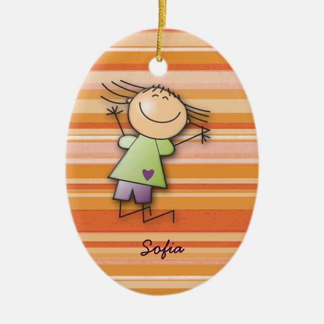 Ornamento De Cerâmica A sala de Sófia (Frente)