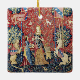 Ornamento De Cerâmica A Senhora e o Unicórnio, Cheiro