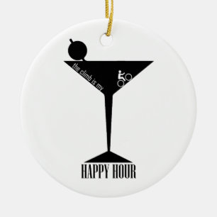 Ornamento De Cerâmica A Subida É A Minha Feliz Hora