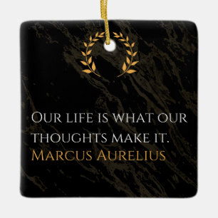 Ornamento De Cerâmica A Verdade de Marcus Aurelius: Moldando a Vida