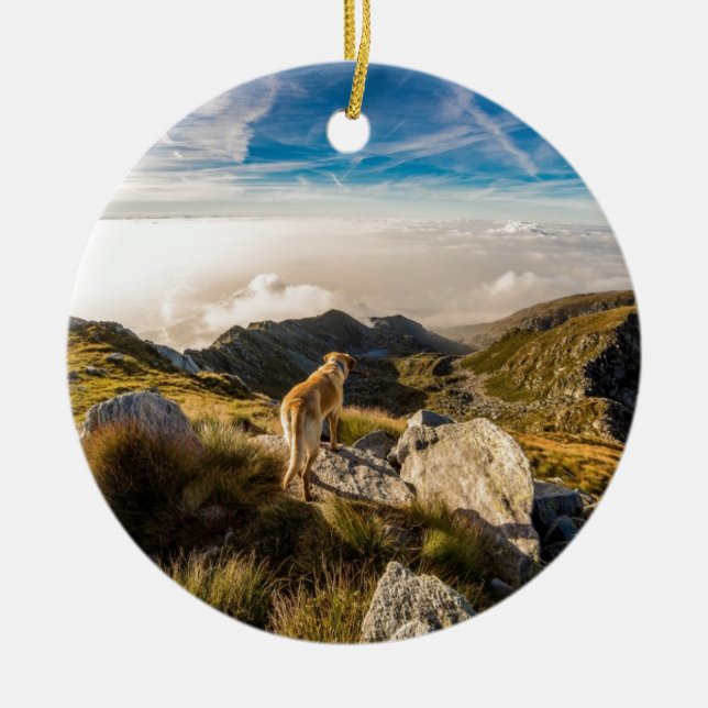 Ornamento De Cerâmica A viagem (Frente)