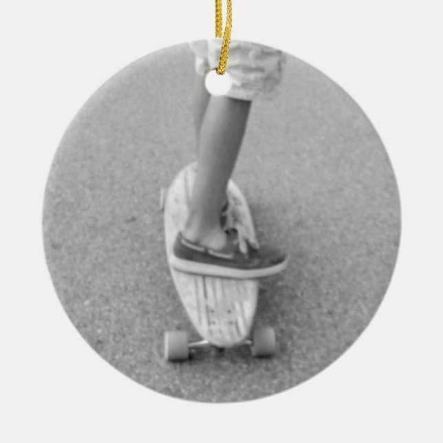 Ornamento De Cerâmica A vida a caminho do Longo-Bordo (Frente)