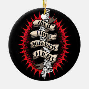 Ornamento De Cerâmica A vida do quiroprático é mais feliz quando você es