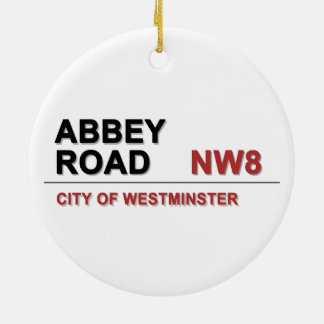 Ornamento De Cerâmica Abbey Road London England - vintage