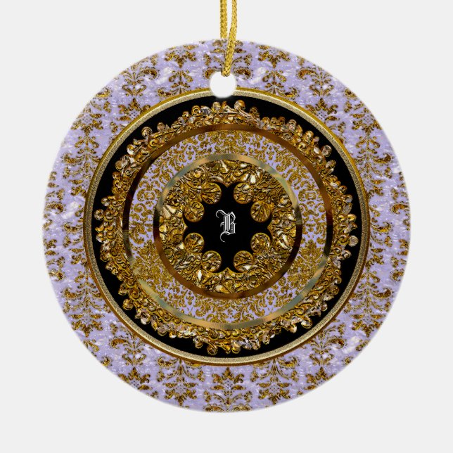 Ornamento De Cerâmica Abbigail Edeline Victorian Personalizável (Frente)