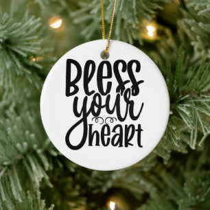 Ornamento De Cerâmica Abençoe seu coração