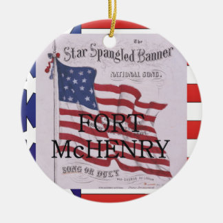 Ornamento De Cerâmica ABH Fort McHenry