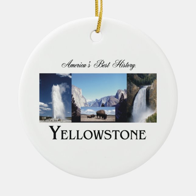 Ornamento De Cerâmica ABH Yellowstone (Frente)