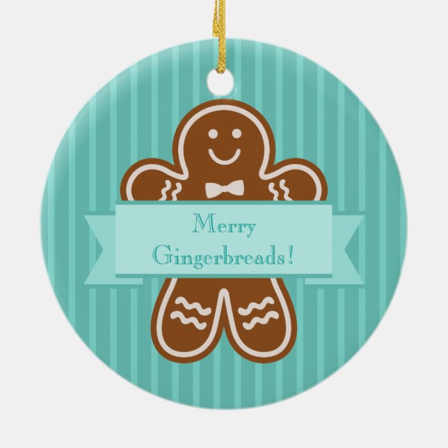 Ornamento De Cerâmica Abraços do pão-de-espécie (Traseira)