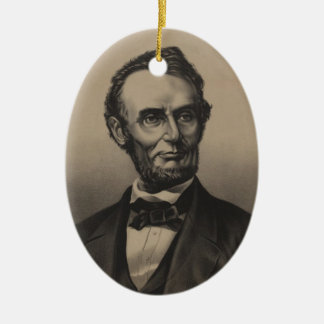 Ornamento De Cerâmica Abraham Lincoln
