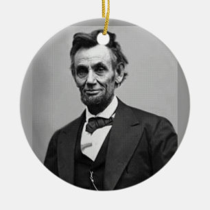 Ornamento De Cerâmica Abraham Lincoln