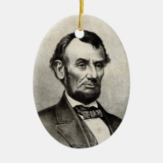 Ornamento De Cerâmica Abraham Lincoln