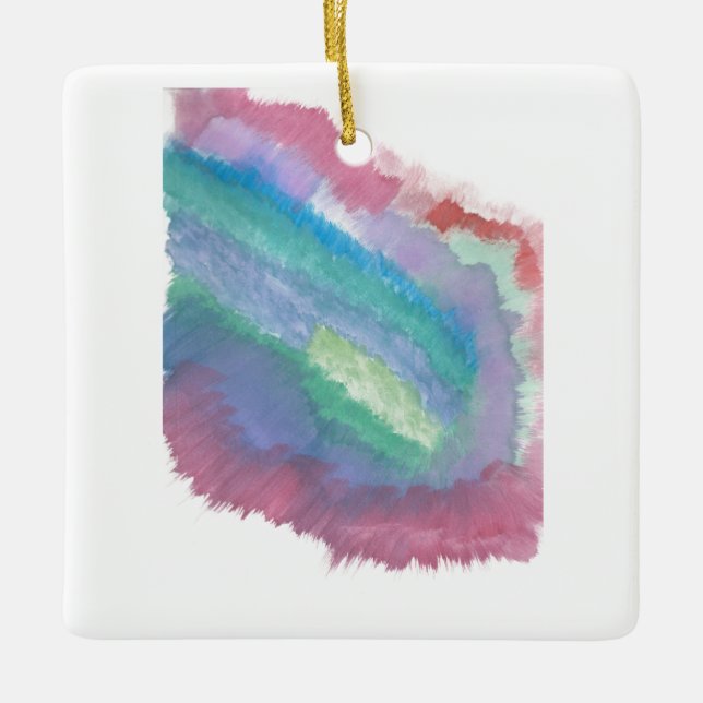 Ornamento De Cerâmica Abstrato (Frente)