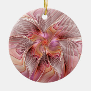 Ornamento De Cerâmica Abstrato Angel Fantasy - Arte Fractal