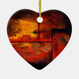 Ornamento De Cerâmica Abstrato Art