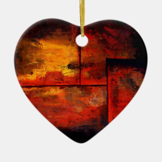 Ornamento De Cerâmica Abstrato Art (Frente)