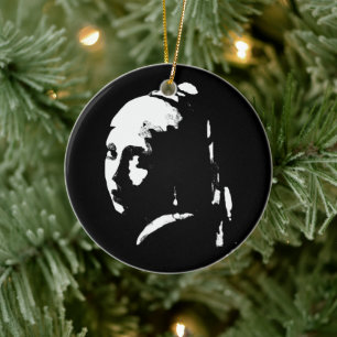 Ornamento De Cerâmica Abstrato com um barulho de pérolas