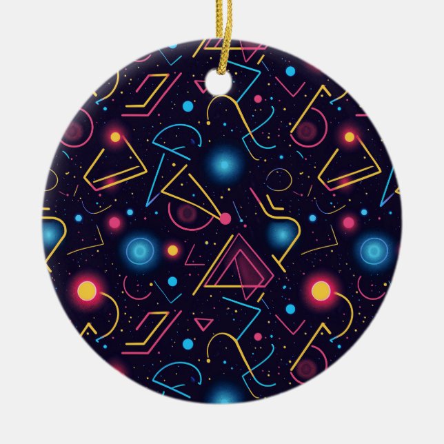 Ornamento De Cerâmica Abstrato de formas geométricas design (Frente)