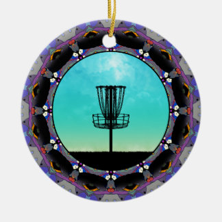 Ornamento De Cerâmica Abstrato de Golf de Disco 3