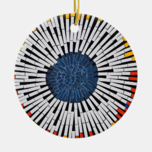 Ornamento De Cerâmica Abstrato em fita—Starburst