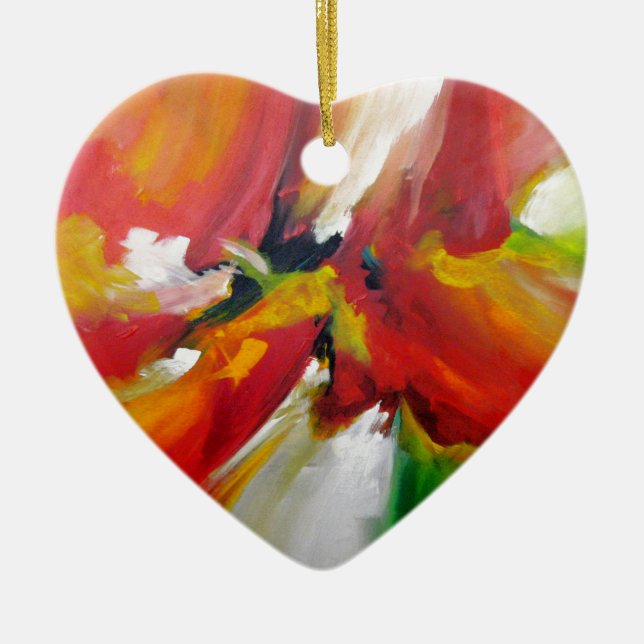 Ornamento De Cerâmica Abstrato Expressionismo (Frente)