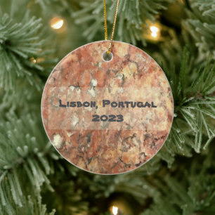 Ornamento De Cerâmica Abstrato Laranja de Lisboa