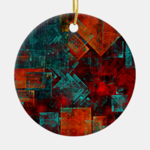 Ornamento De Cerâmica Abstrato Moderno Padrão Artístico Legal Colorido