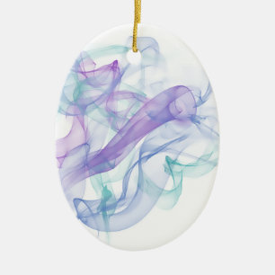 Ornamento De Cerâmica Abstrato Purple Haze