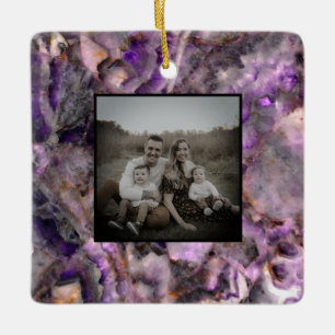 Ornamento De Cerâmica Abstrato púrpura Ametist Quartz, granito roxo