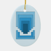 Abstrato retangular em azul