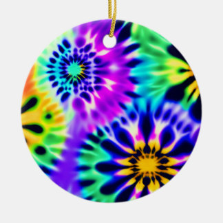 Ornamento De Cerâmica Abstrato Tie dye Adire