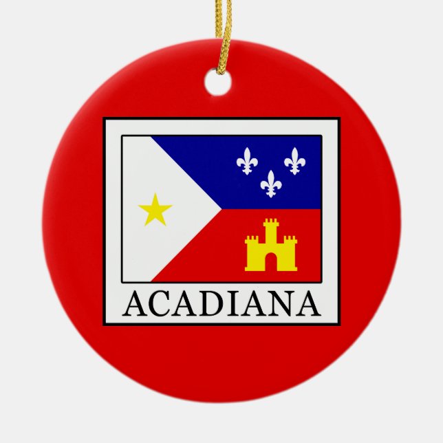 Ornamento De Cerâmica Acadiana (Frente)