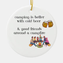 Acampamento é melhor com cerveja fria em uma