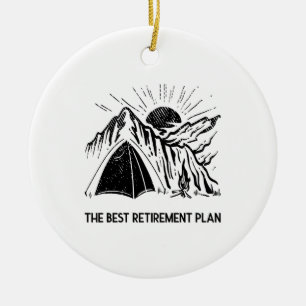 Ornamento De Cerâmica Acampamento É O Meu Plano De Aposentação Câmera Ap