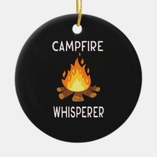 Ornamento De Cerâmica Acampamento - Suspiro de Campfire