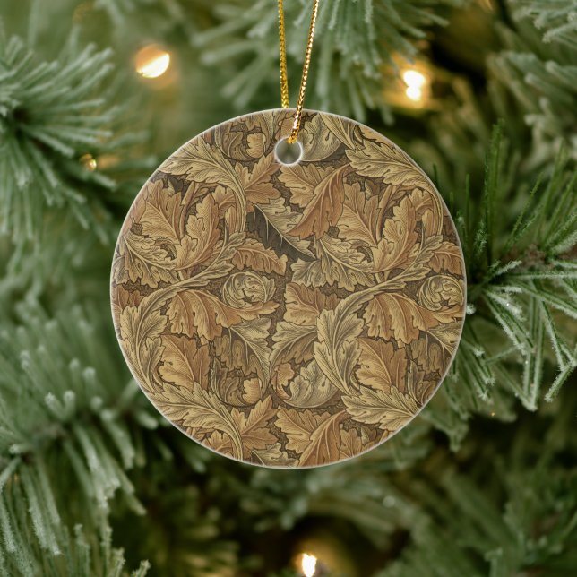 Ornamento De Cerâmica Acanthus Leaves por William Morris, Têxtil Antiqua (Árvore)