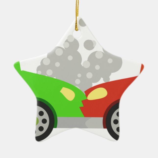 Ornamento De Cerâmica Acidente de viação (Frente)