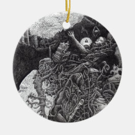 Ornamento De Cerâmica Acima & Abaixo por Brian Benson