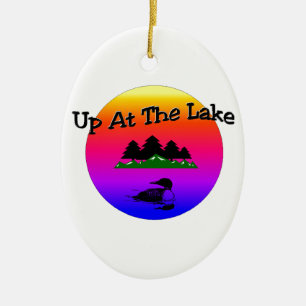 Ornamento De Cerâmica Acima no lago